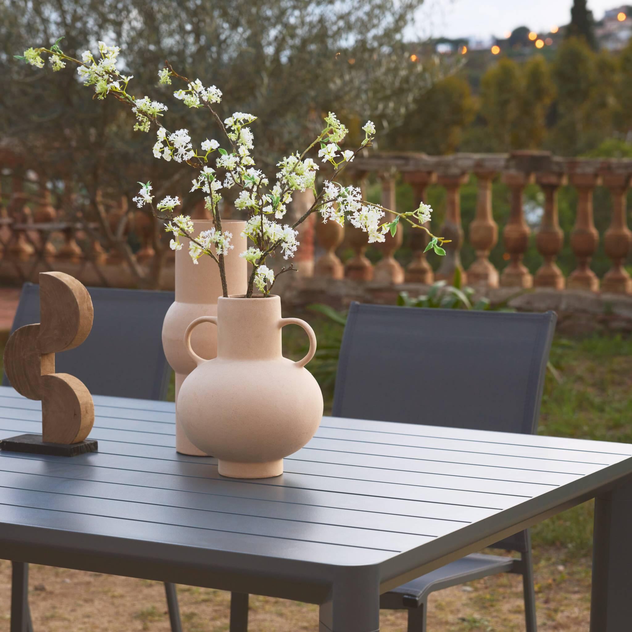 Mesa de jardim de alumínio de 8 lugares, Antracito 4/6