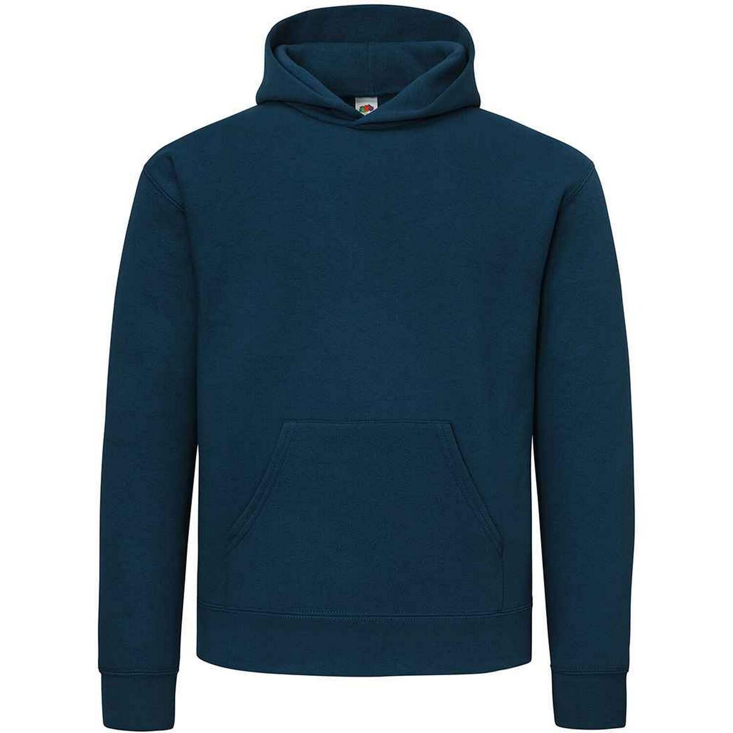 FRUIT OF THE LOOM Mens Cotton Hoodie (Mountain Blue)