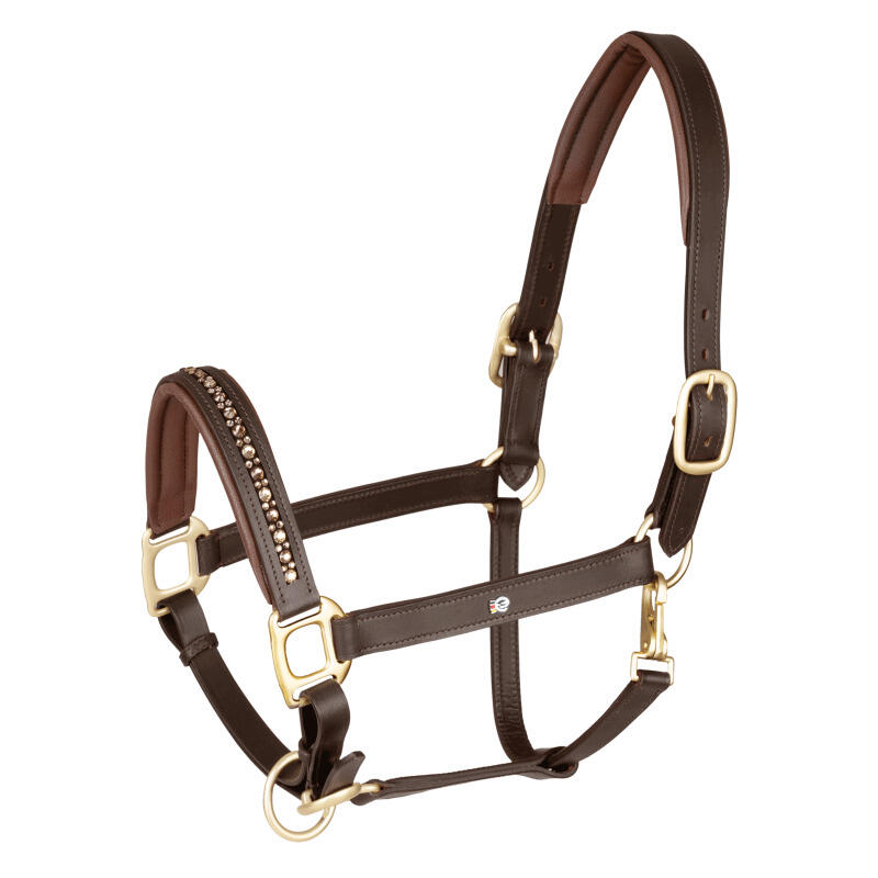 Waldhausen - Licol Pour Poney En Cuir Waldhausen Crystal - Licol - Jaune|marron - Ps - Decathlon