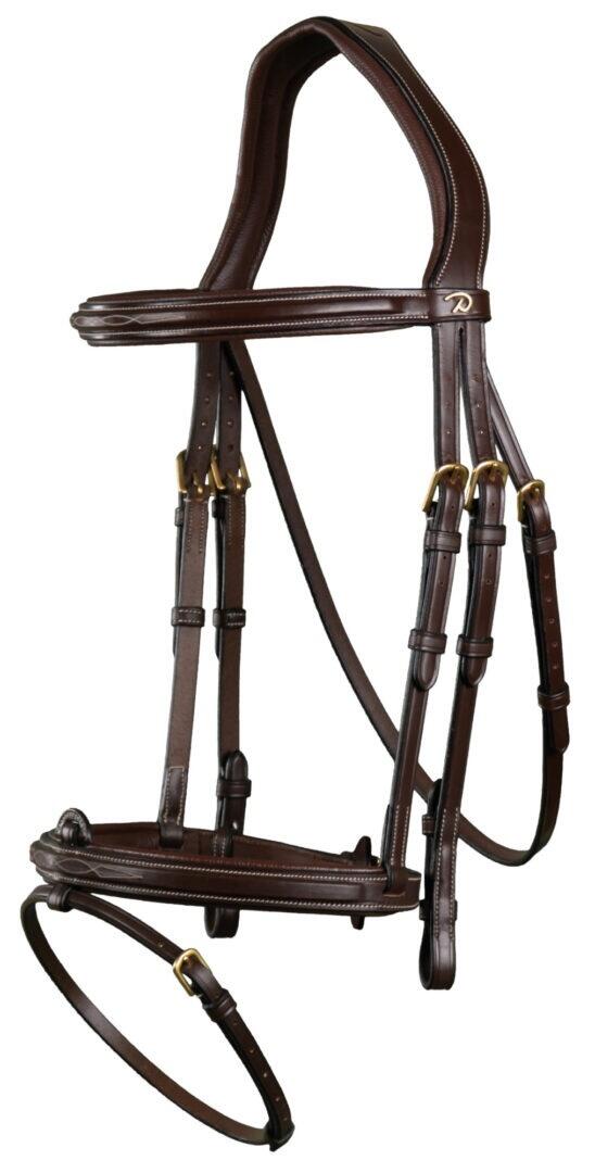 DY'ON Dy'on Flash Noseband Hoofdstel - D Collection Bruin -