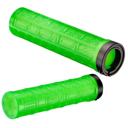 Supacaz Néon Vert Grizips Poignée Lock-On VTT-Vélo tout-32 mm
