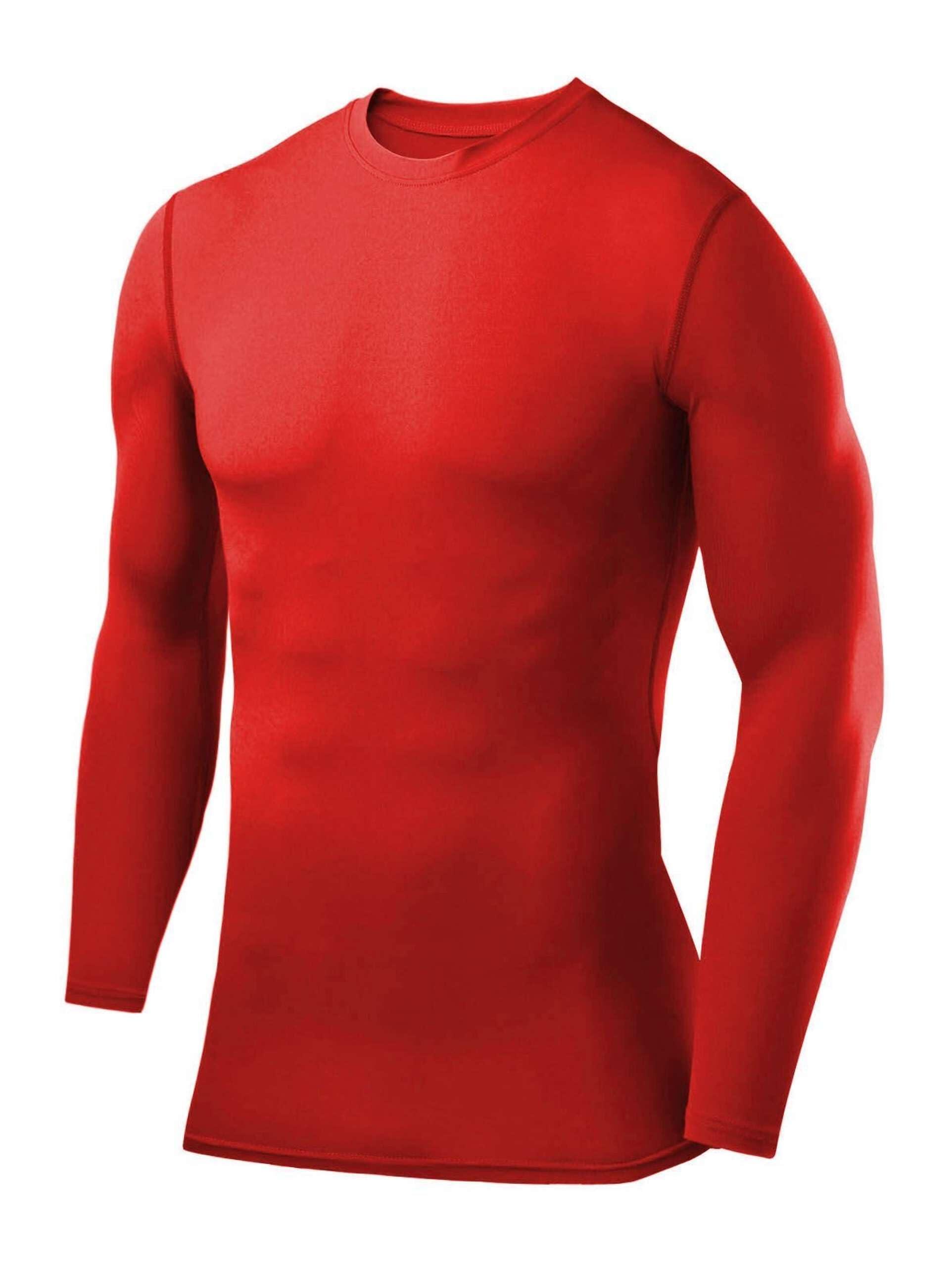 POWERLAYER Herren Kompressionsshirt Langarm – atmungsaktive Basisschicht für jede Sportart