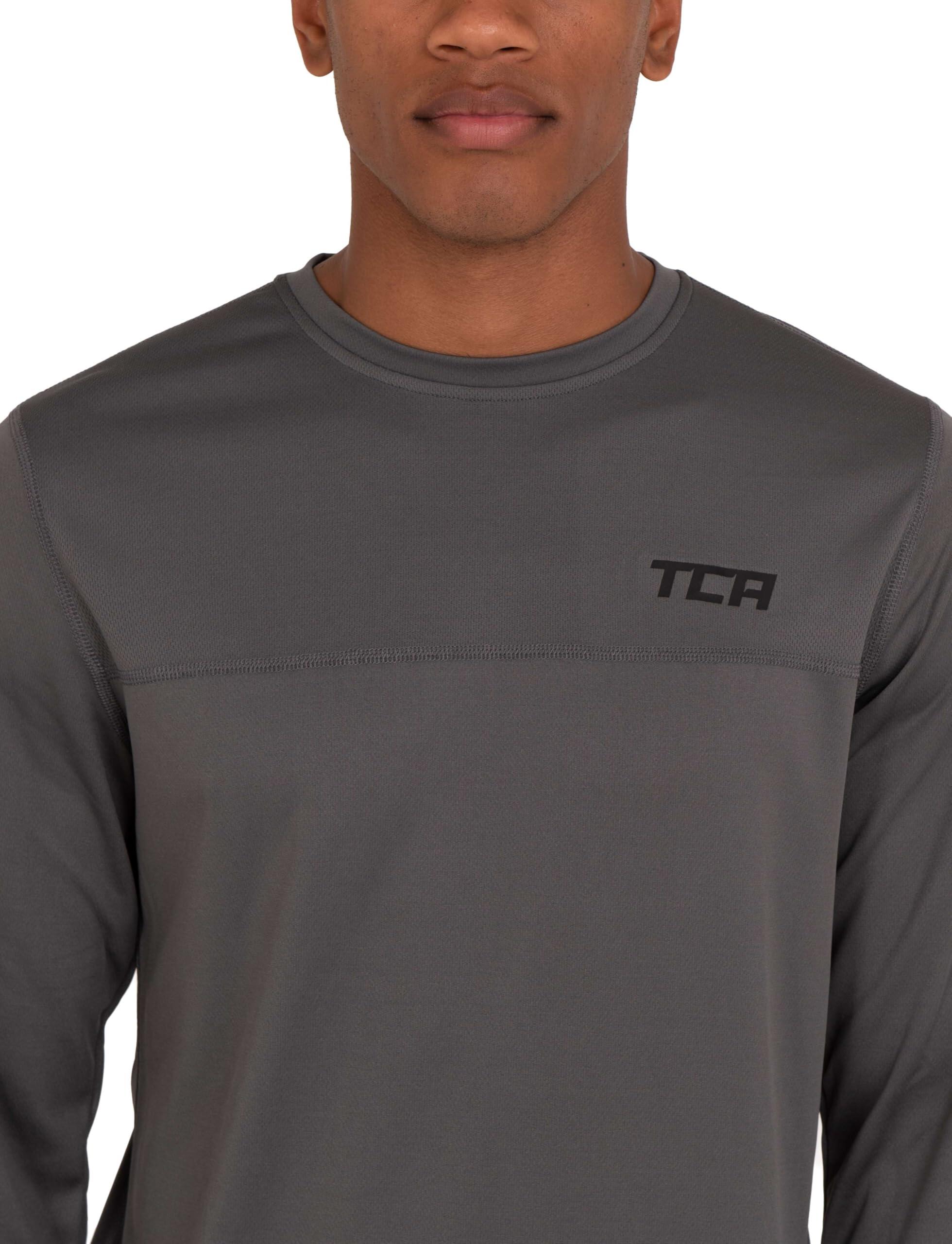 Men's Element Long Sleeve Quick Dry Running Top - Castlerock 3/7
