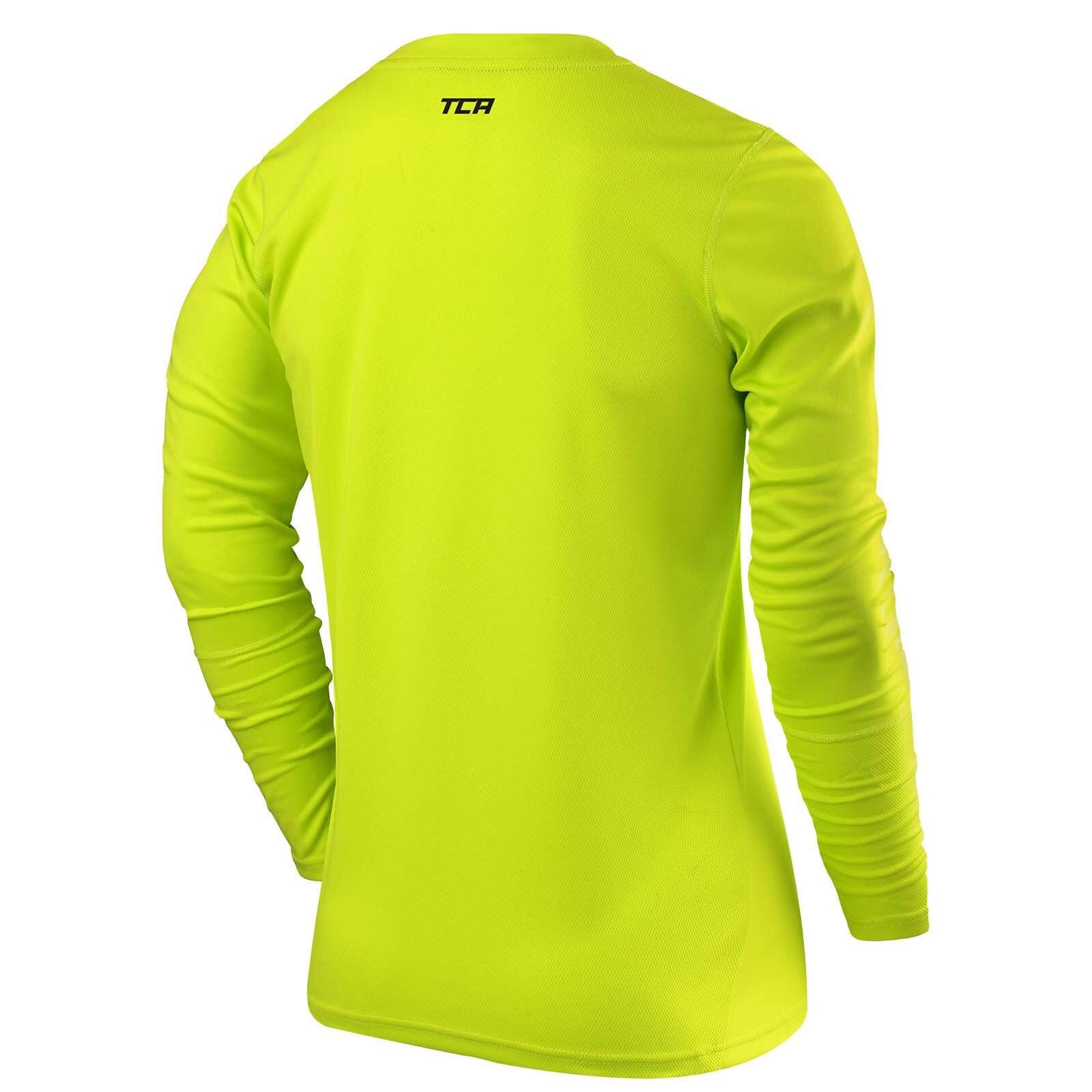 Men's Element Long Sleeve Quick Dry Running Top - Lime Punch 2/7
