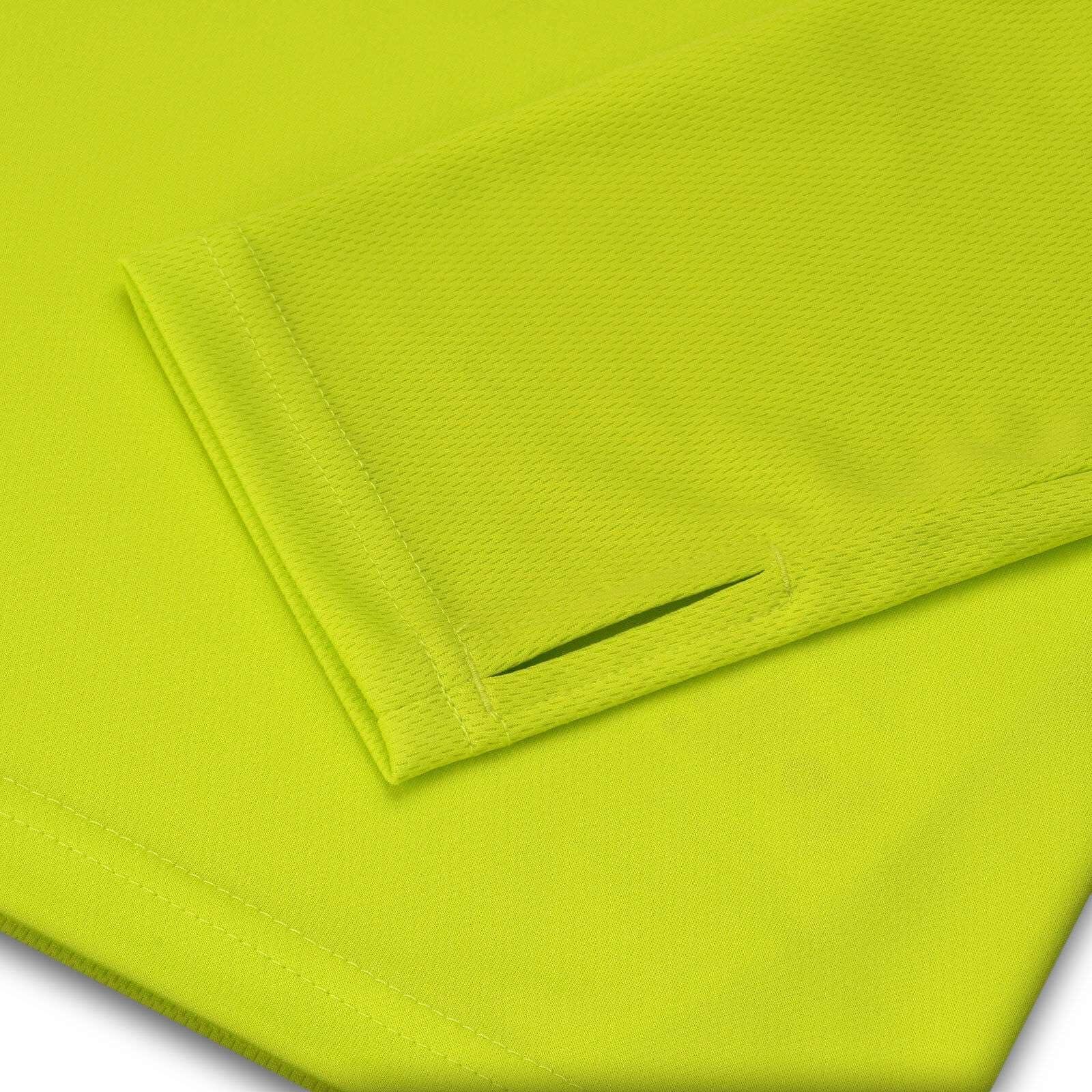 Men's Element Long Sleeve Quick Dry Running Top - Lime Punch 4/7