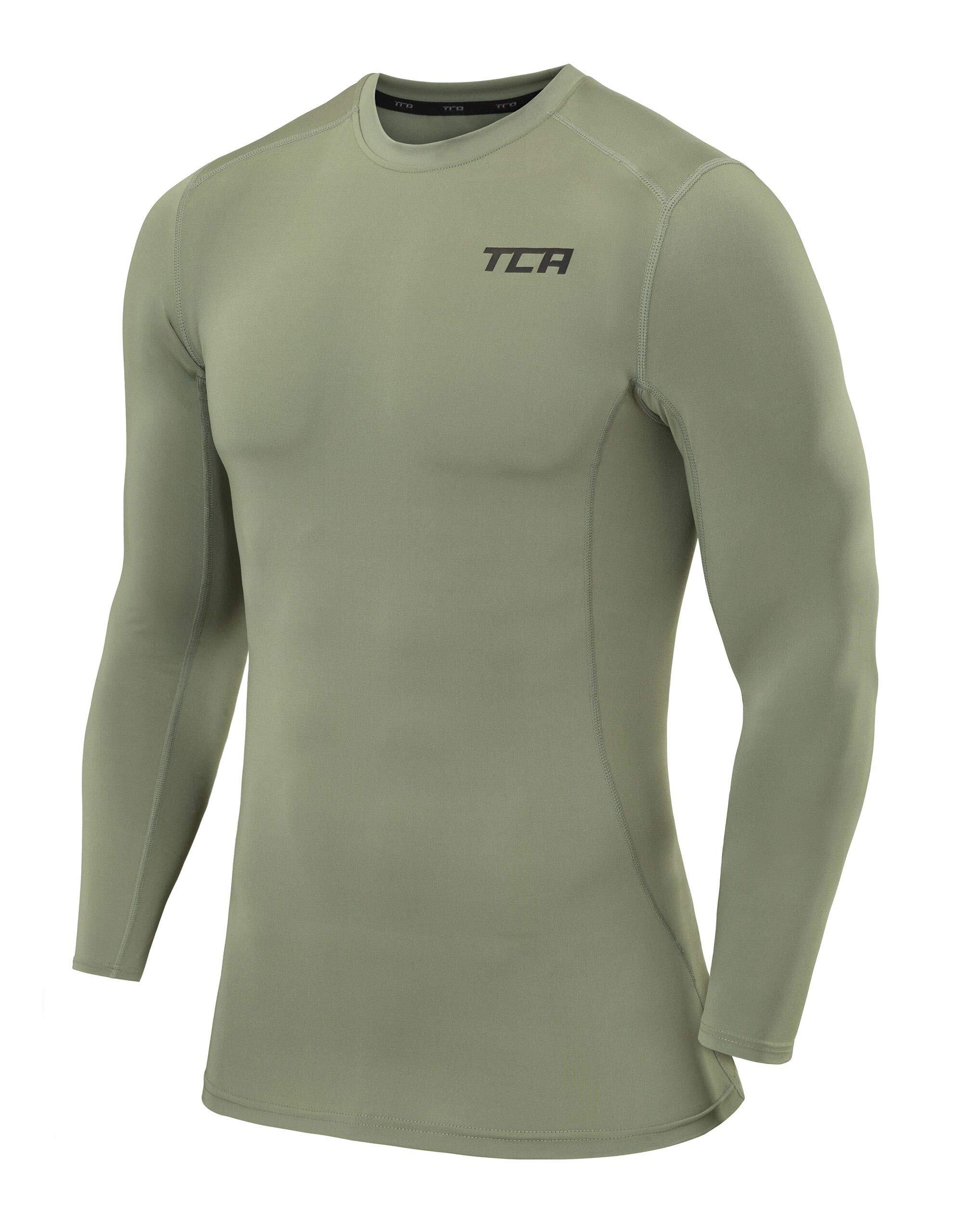 TCA Pro Performance Herren Langarm Kompressionsshirt mit Thermo Funktion