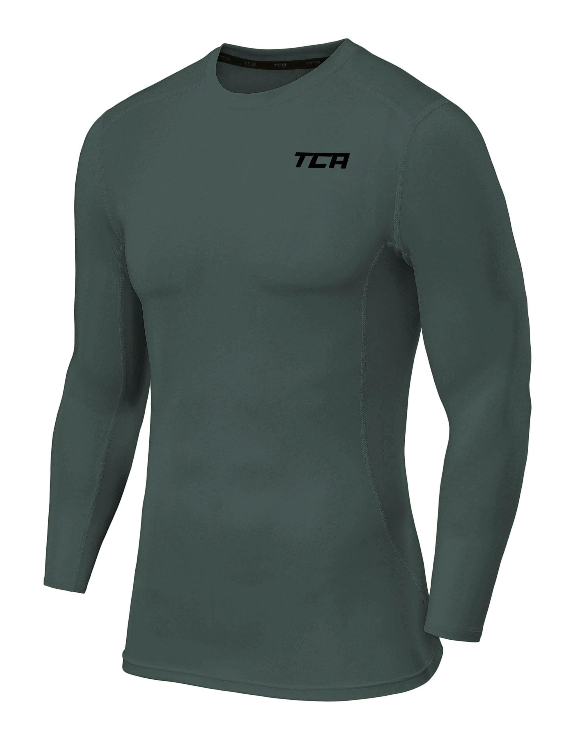 TCA Pro Performance Herren Langarm Kompressionsshirt mit Thermo Funktion