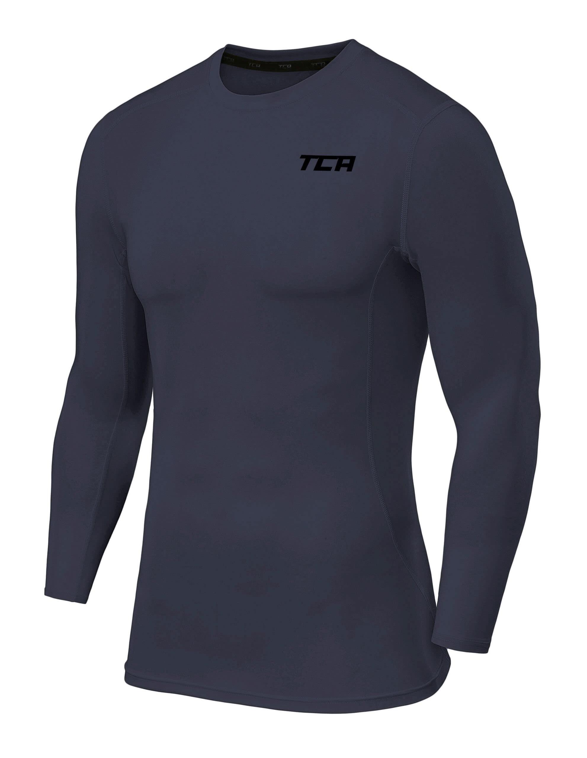 TCA Pro Performance Herren Langarm Kompressionsshirt mit Thermo Funktion