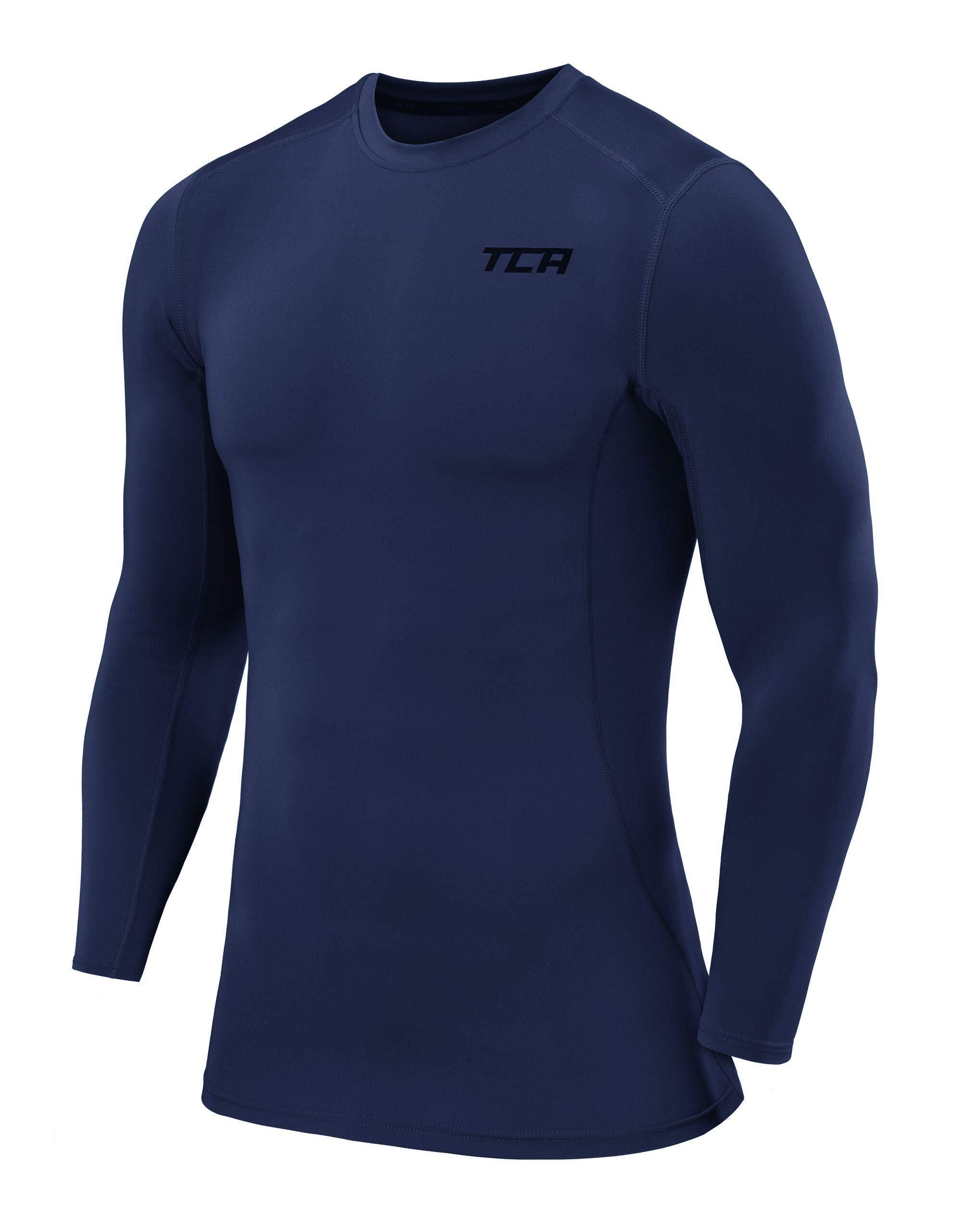 TCA Pro Performance Herren Langarm Kompressionsshirt mit Thermo Funktion
