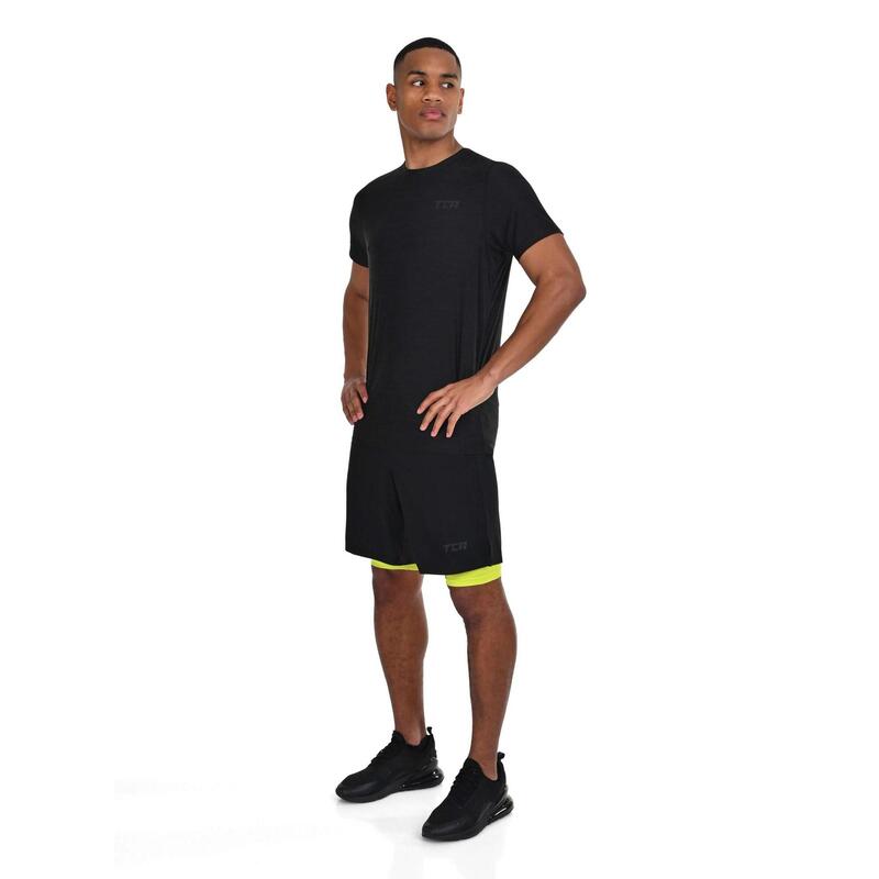 Short Ultra 2 en 1 avec collant et poche zippée pour homme