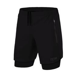 Short Ultra 2 en 1 avec collant et poche zippée pour homme