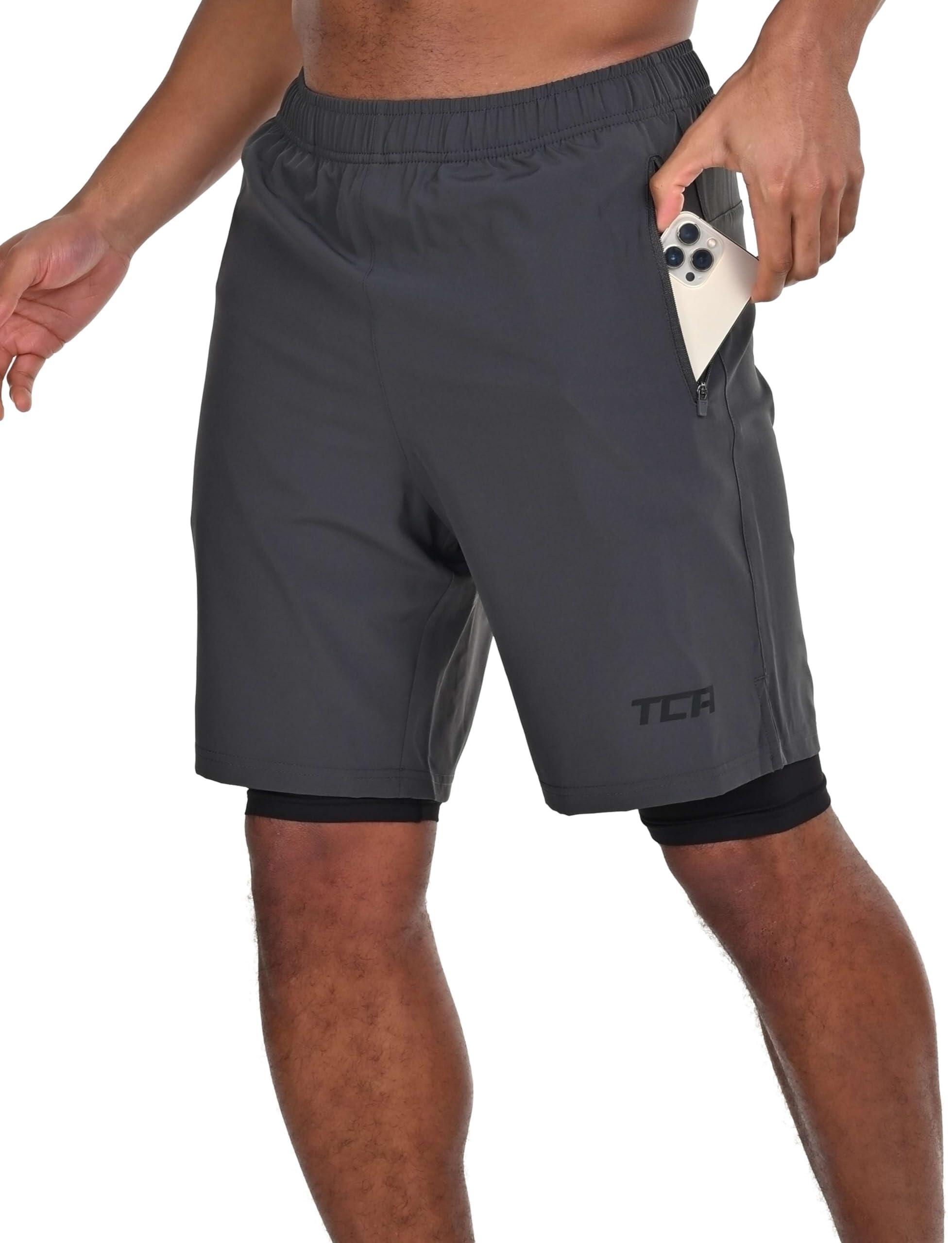 Pantaloncini da uomo Ultra 2 in 1 con tasca zip 4/7