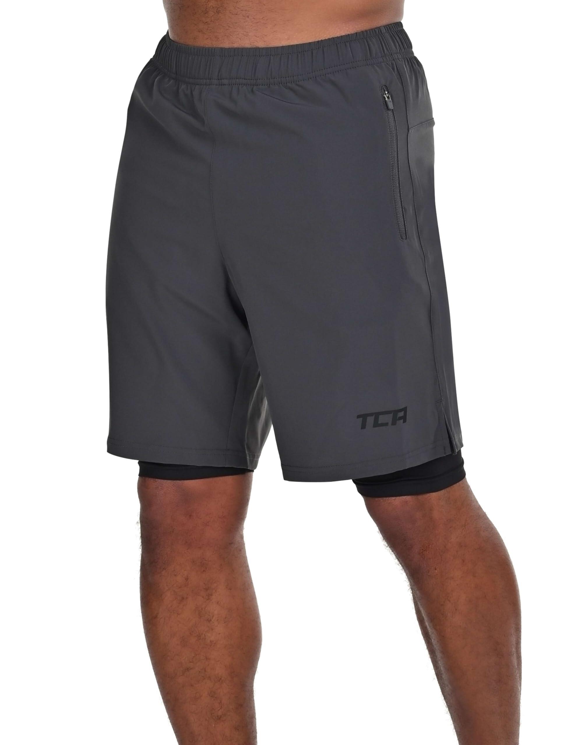 2-in-1-Ultra-Shorts mit Reißverschluss in Tasche für Männer 5/7