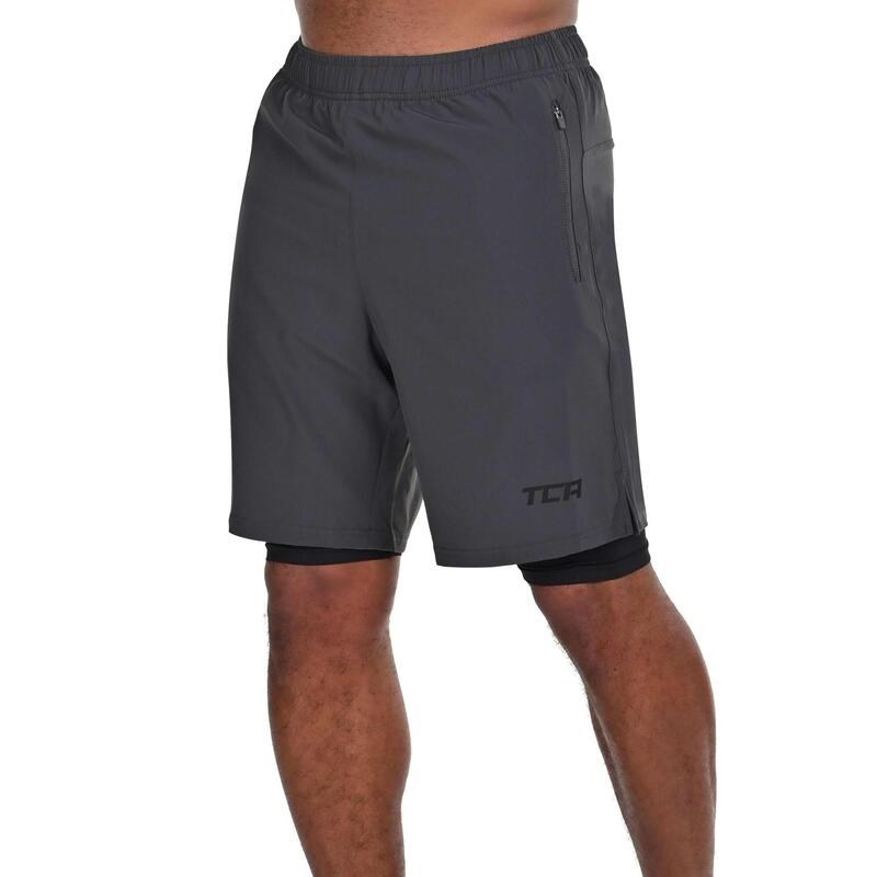 Heren Ultra 2-in-1 Hardloopshorts met Sleutelzak