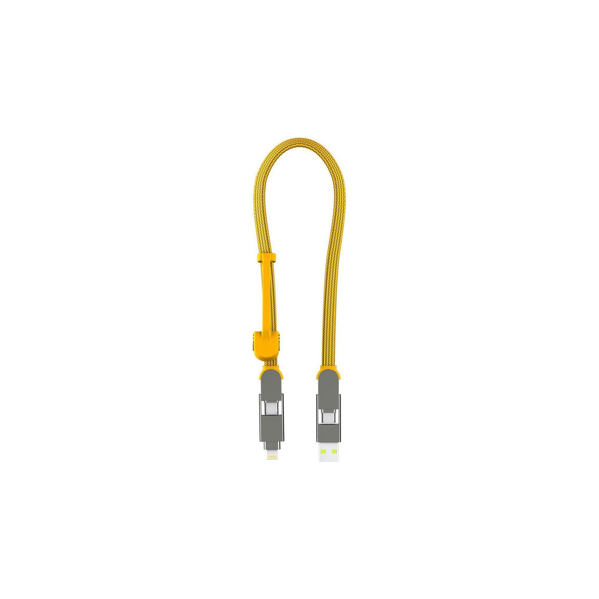 inCharge XL 30cm l Alles in één Oplaadkabel iPhone, Samsung - USB, USB-C,