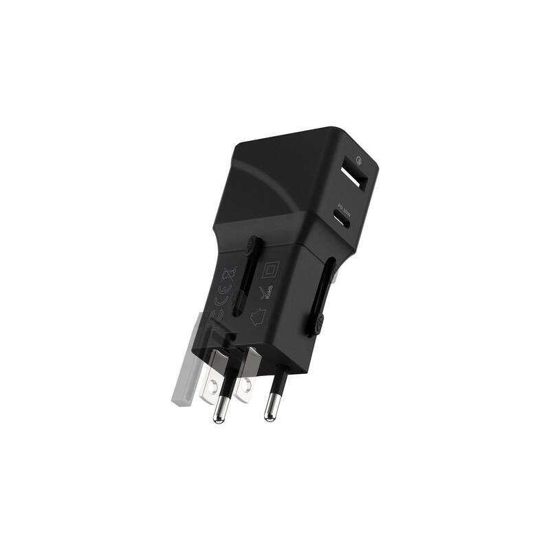 Adaptateur de voyage de poche  World Plug l Prise de voyage universelle - port