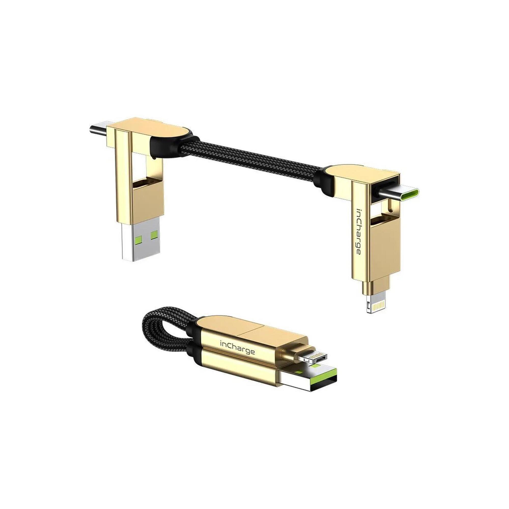 Rolling Square inCharge X | Alles in één kabel voor o.a. iPhone, Android, USB C