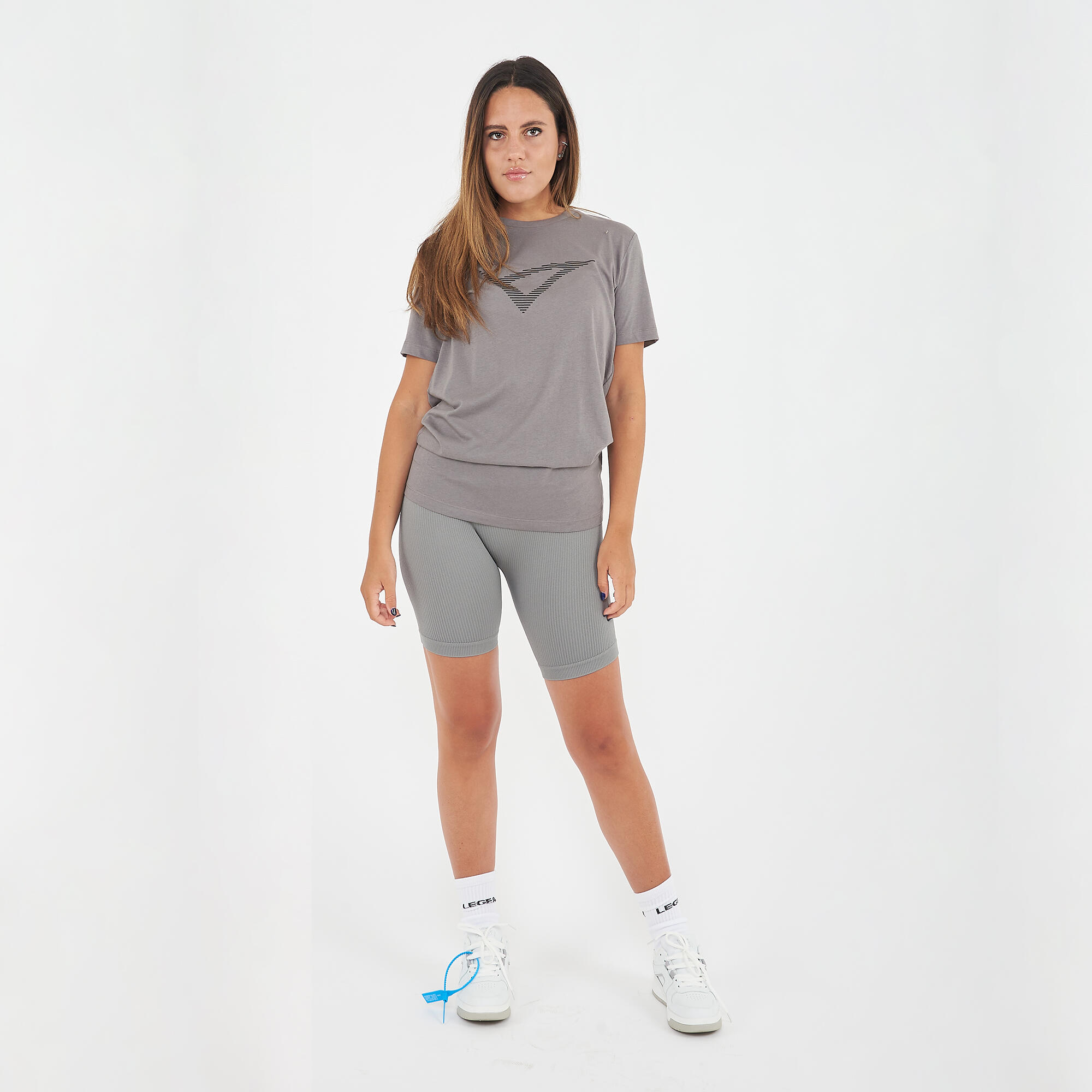 t-shirt leader cotone donna piombo 5/6