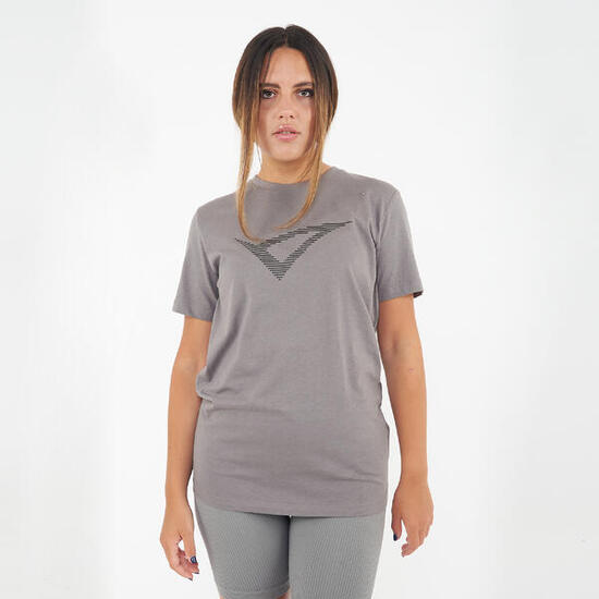 t-shirt leader cotone donna piombo