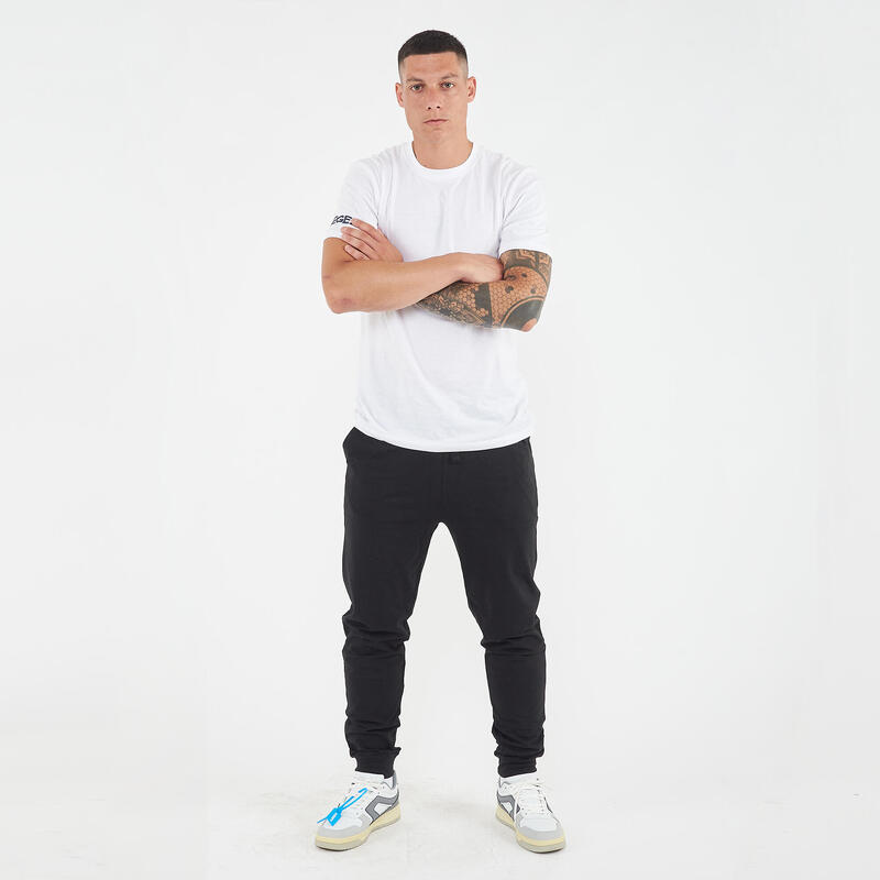 Bărbați Fitness Pantaloni 100% Bumbac Negru