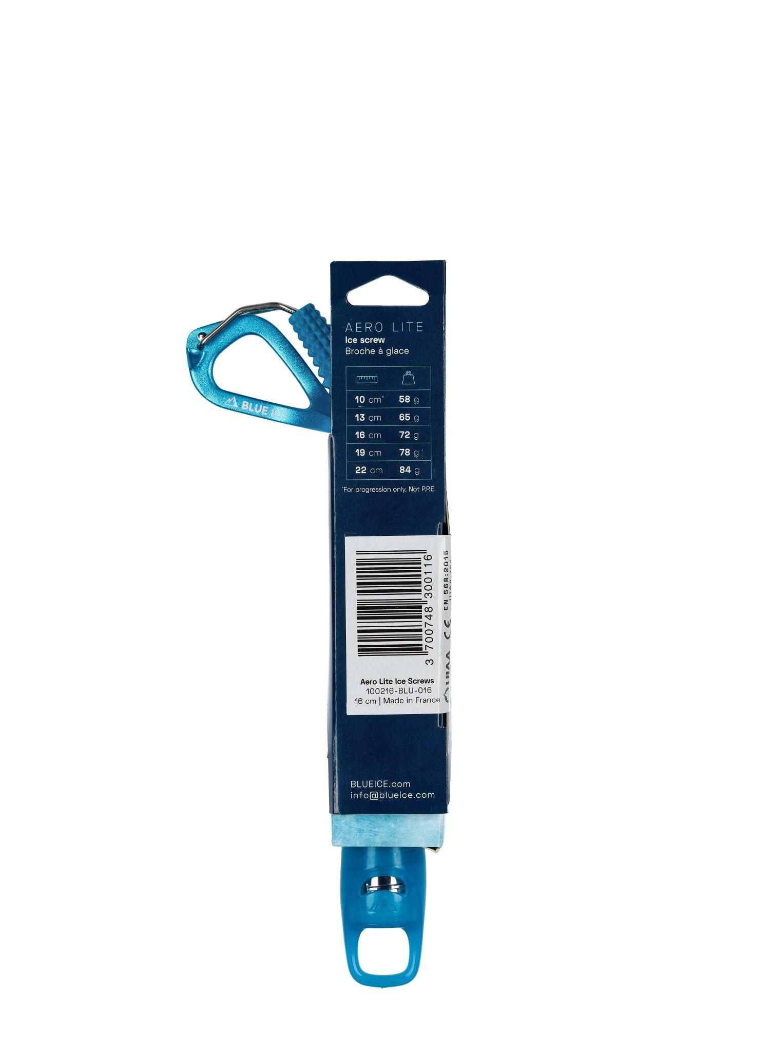 Blue Ice AERO LITE Eis-Schraube 16 cm, 72 g, 3-Zahn-Bohrer 5/5