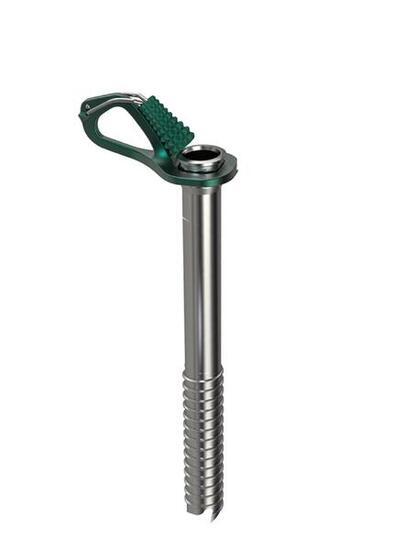 Spießklemme Blue Ice Aero 22 cm grün Chromoly-Stahl leicht 121 g