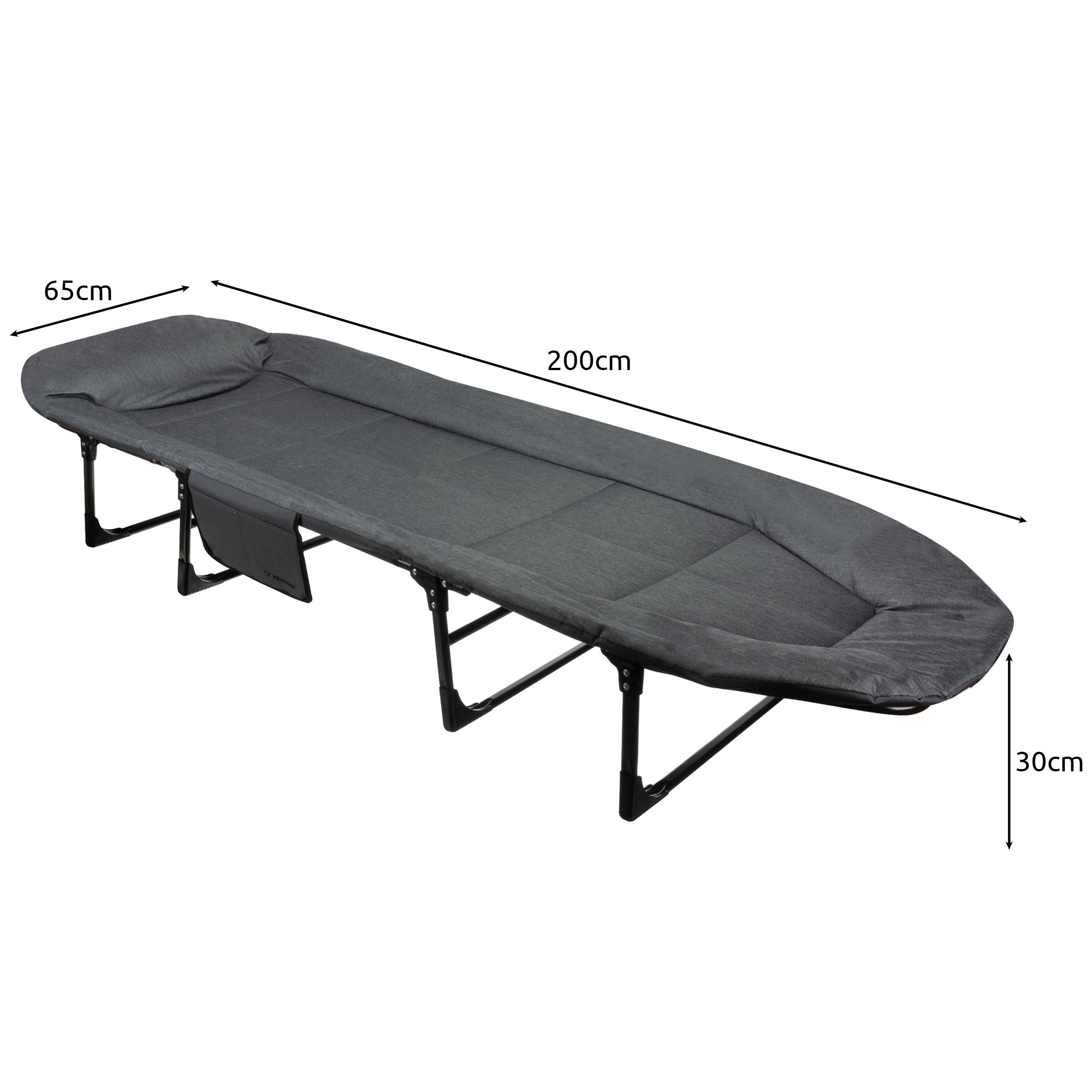 Kempingové lehátko FOLDING BED  200 x 65 cm 3/7
