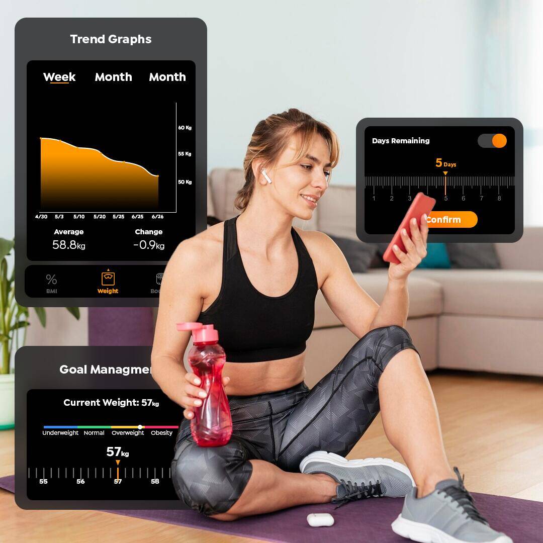 Flexnest Flexscale Bluetooth BMI Weighing Scale Weight Machine -  4