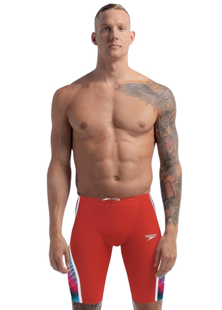 Speedo Fastskin LZR Pure Intent 2.0 Jammer - Vlamrood / Pictonblauw - Maat 22 3/6