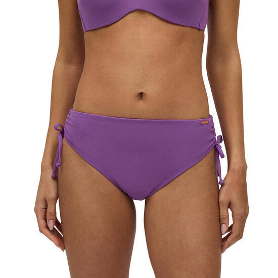 Braga bikini reductora midi micropiqué violeta