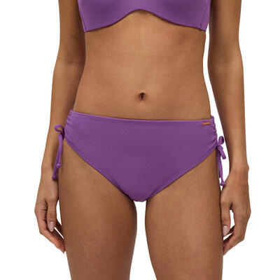 Braga bikini reductora midi micropiqué violeta