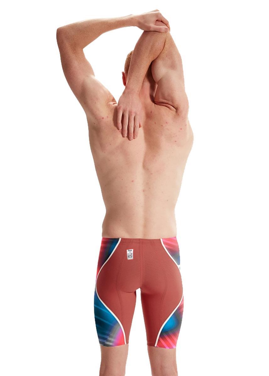 Speedo Fastskin LZR Pure Intent 2.0 Jammer - Rojo Fuego / Azul Picton 2/4
