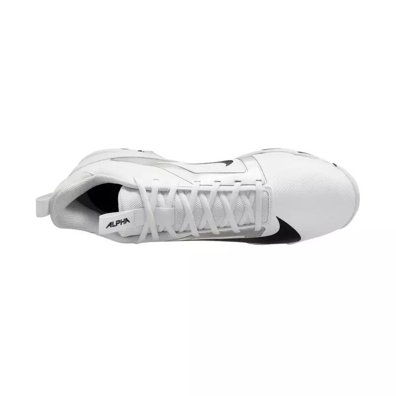 Crampons moulés Nike Alpha Menace Shark 4 Mid Blanc 4/5