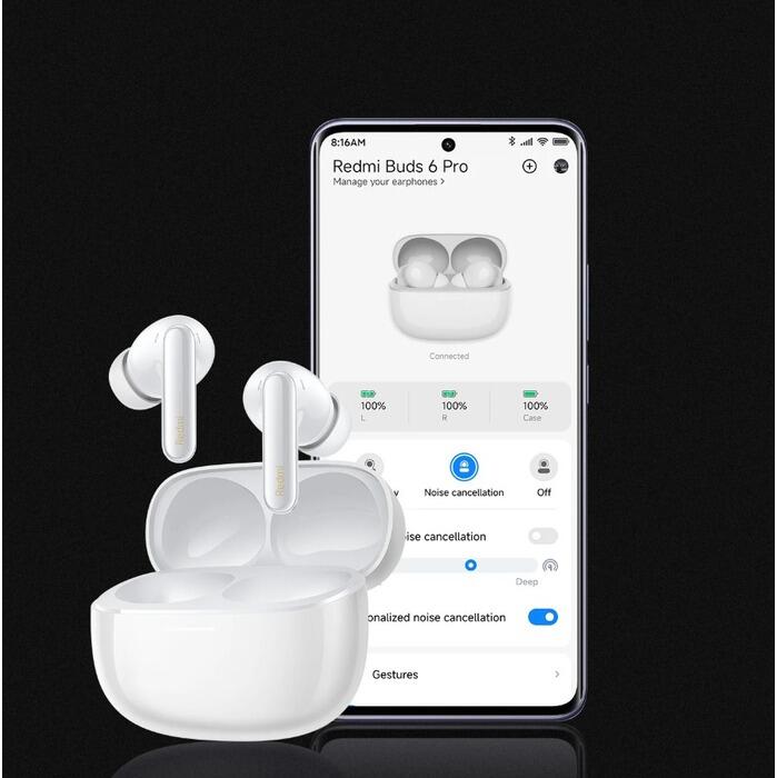 Ecouteurs sans fil bluetooth Xiaomi Redmi Buds 6 Pro Space Black 6/6