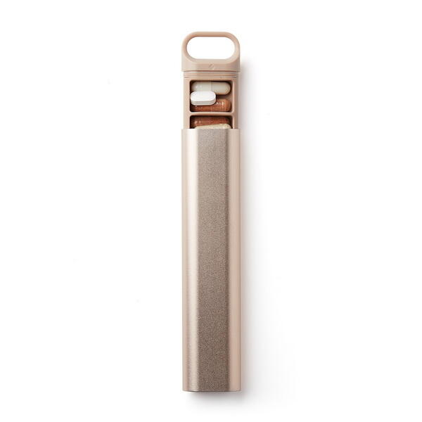 LEXON Caixa comprimidos Lexon Nomaday Pillbox dourado