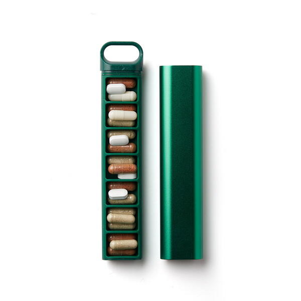 Caixa comprimidos Lexon Nomaday Pillbox verde 5/6