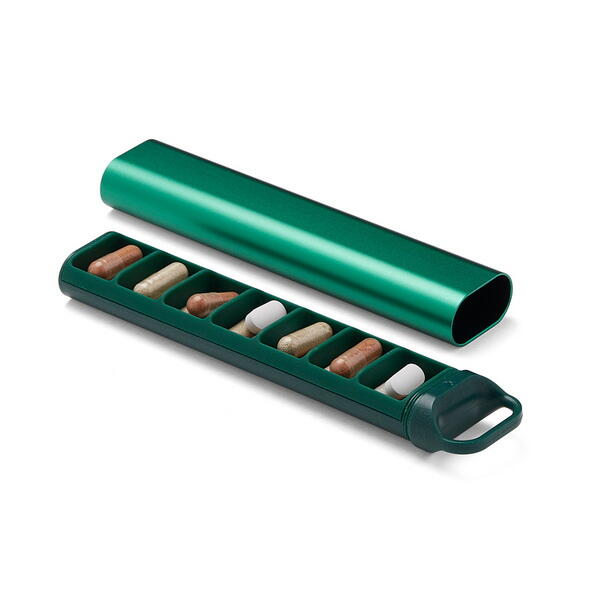 Caixa comprimidos Lexon Nomaday Pillbox verde 3/6