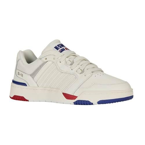 K-SWISS men’s leather sports shoes, white laces