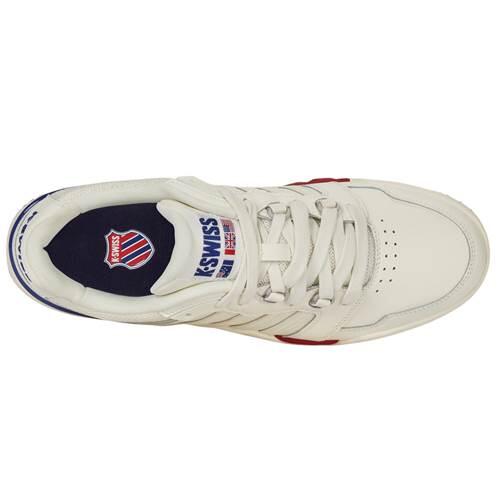 Chaussures de sport en cuir K-SWISS pour homme, lacets blancs 3/5
