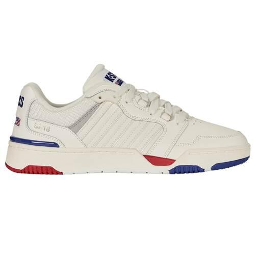 Chaussures de sport en cuir K-SWISS pour homme, lacets blancs 2/5