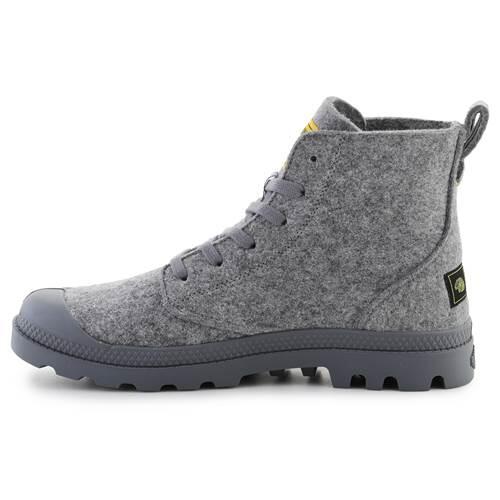 Schoenen universeel unisex Palladium Pampa Hi Merino Grey 4/5