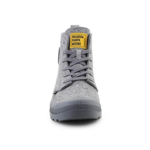 Schoenen universeel unisex Palladium Pampa Hi Merino Grey 2/5