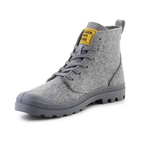 Schoenen universeel unisex Palladium Pampa Hi Merino Grey 3/5