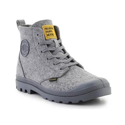 Schoenen universeel unisex palladium pampa hi merino grey