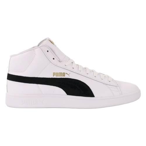 Scarpe running uomo puma smash v2 mid - bianco