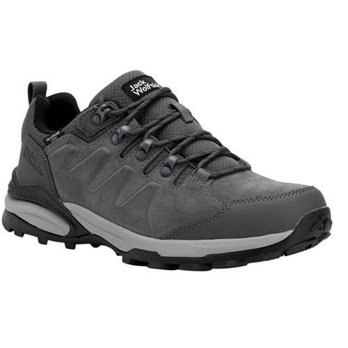Botas de trekking masculinas jack wolfskin refugio texapore low