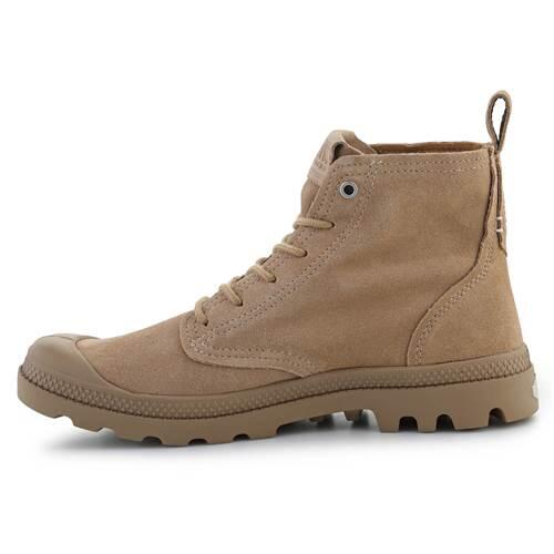 Chaussure universel unisex Palladium Pampa Hi Skin Tan 4/5
