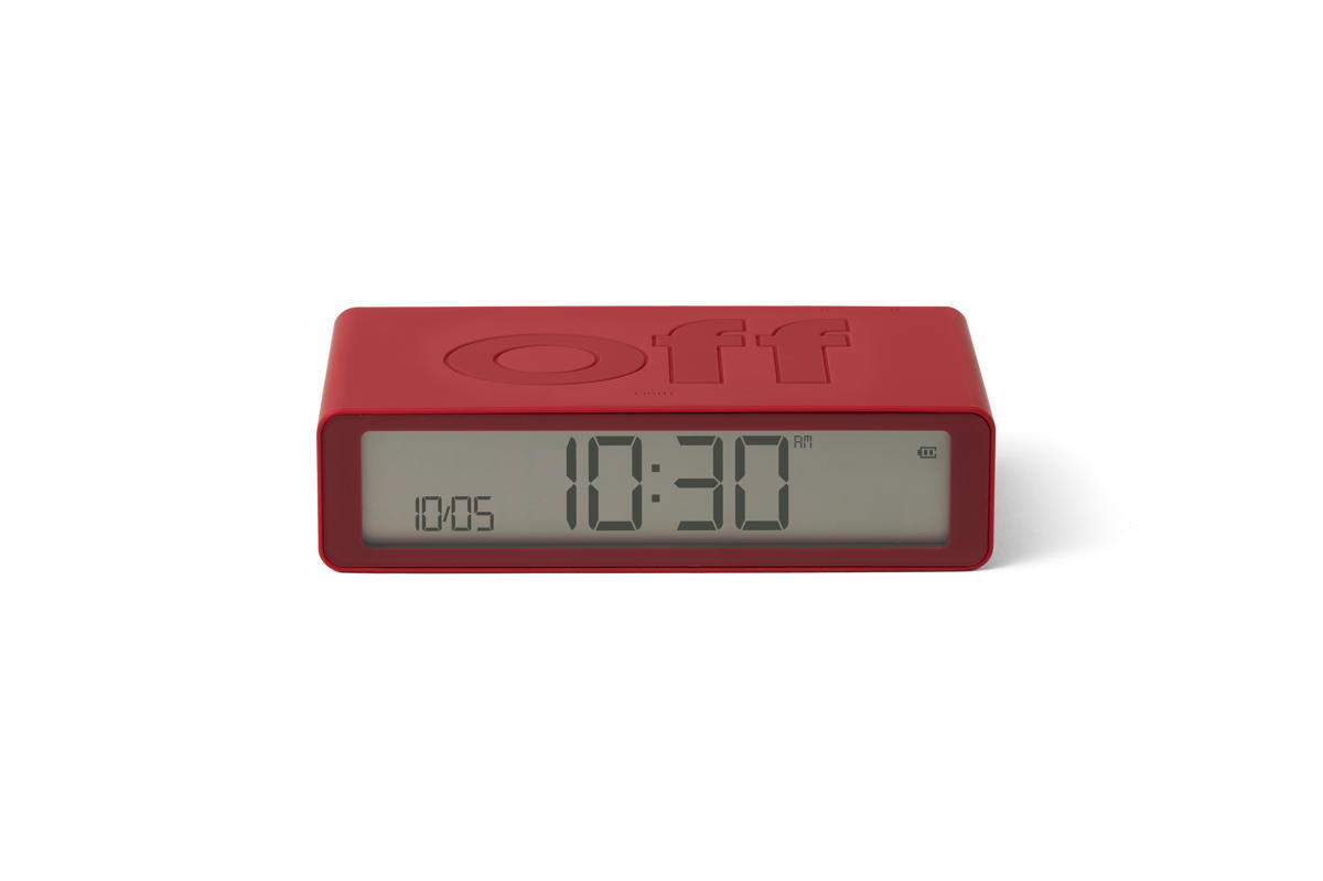 Despertador Lexon FLIP Classic vermelho 2/5