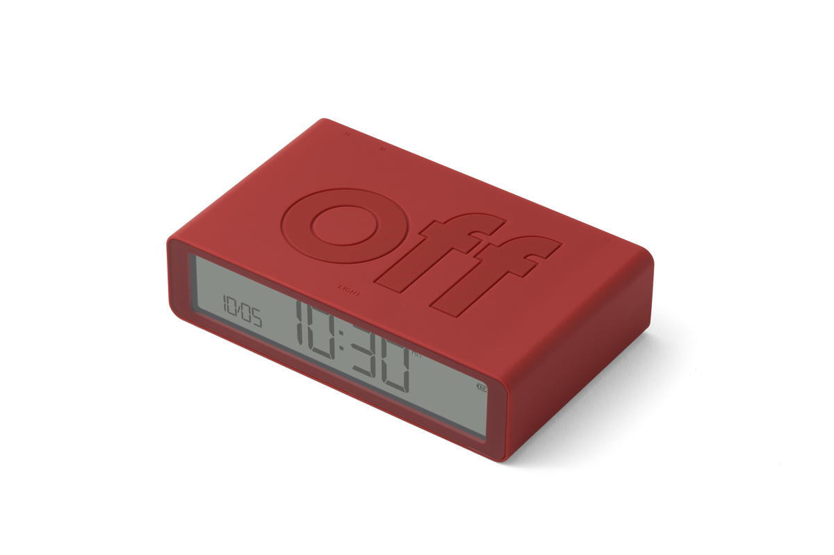 Despertador Lexon FLIP Classic vermelho 4/5