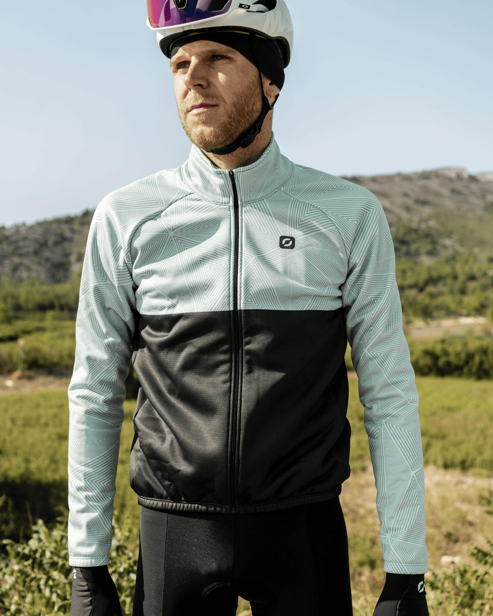 Chaqueta térmica unisex de media estación para ciclismo - WADES AXIOME 3/6